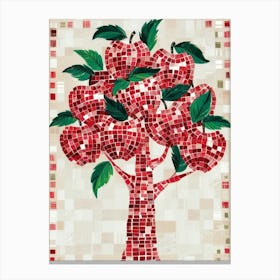 Mosaic Apple Tree Canvas Print