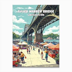 Fuller Marden Bridge Jacksonville Canvas Print