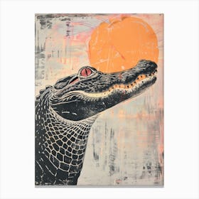 Alligator Head 7 Canvas Print