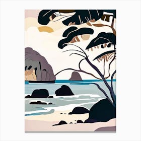 Lord Howe Island Australia Muted Pastel Tropical Destination Canvas Print