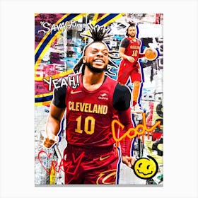 Darius Garland Cleveland Cavaliers 1 Canvas Print