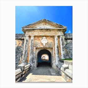 San Juan Fort Entrance, Puerto Rico Canvas Print