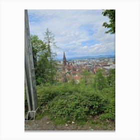 View Of Freiburg From A Hill Canvas Print