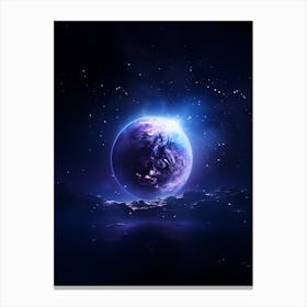 Planet In Space Canvas Print