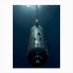 Submarine In The Ocean-Reimagined 14 Canvas Print