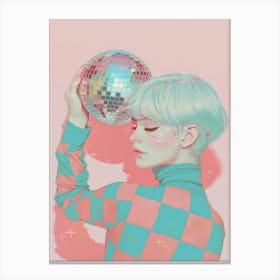 Disco Ball Girl 2 Canvas Print