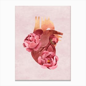 Floral Heart Canvas Print