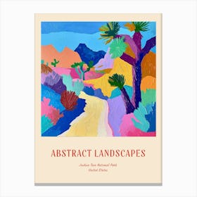 Colourful Abstract Joshua Tree National Park Usa 5 Poster Canvas Print