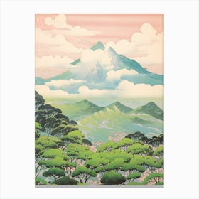 Mount Kirishima In Kagoshima Miyazaki, Japanese Landscape 1 Canvas Print