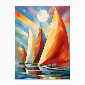 Sailboats Canvas Print