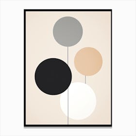 Minimal Abstract Shapes, Boho Canvas Print