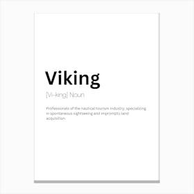 Viking Definition Meaning Canvas Print