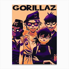 Gorillaz band music 5 Canvas Print