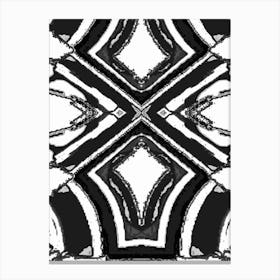 Abstract Black And White Pattern Canvas Print