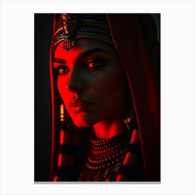 Cleopatra In Red Light Leinwandbild