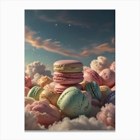 Macarons In The Clouds Canvas Print