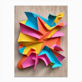 Origami Art Canvas Print