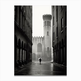 Ferrara, Italy,  Black And White Analogue Photography  4 Canvas Print