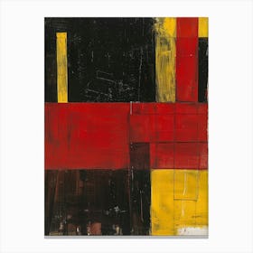 Red, Yellow And Black 2 Canvas Print