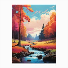 Autumn Landscape Painting 2 Canvas Print