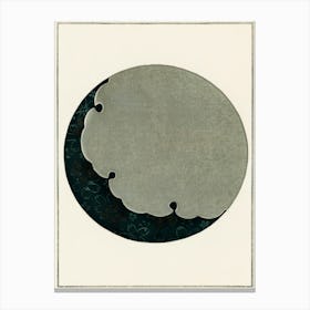 Moon Illustration, Shin Bijutsukai Canvas Print