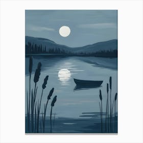 Moonlight On The Lake Canvas Print