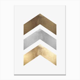 Golden geometric art 2 Canvas Print