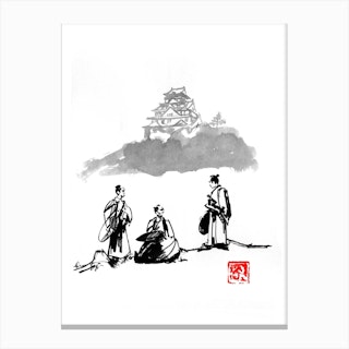 Three Samurais Canvas Print