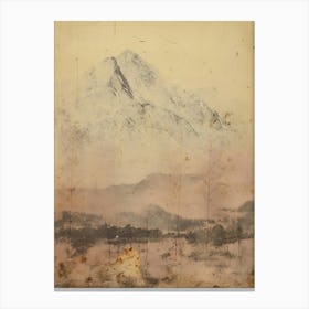 Hokkaido. Winter: Retro Aesthetic Japanese Landscape Wall Art Bedroom Home Decoration Canvas Print