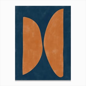 Abstract Terracotta Shape No.1 Canvas Print