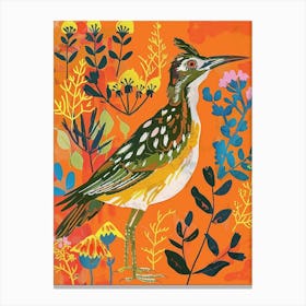 Spring Birds Roadrunner 2 Canvas Print