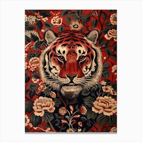 Chinese Lunar Year Of The Tiger 1 Full William Morris Style Canvas Print