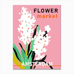 Flower Market Amsterdam Canvas Print