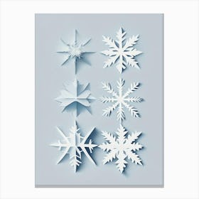 Symmetry, Snowflakes, Simplicity 1 Canvas Print