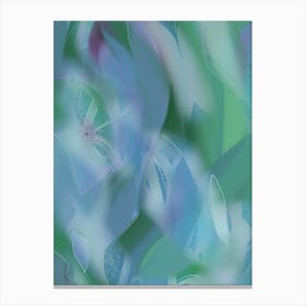 Abstract Fairy Land Green Canvas Print