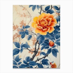 orange flower Canvas Print