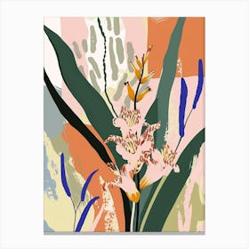 Colourful Flower Illustration Hyacinth 3 Canvas Print