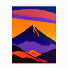 Mountain Sunrise Dusk Canvas Print