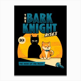 The Bark Knight - Cute Geek Shiba Inu Dog Gift Canvas Print