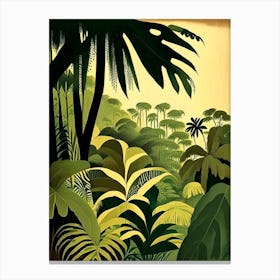 Belize Rousseau Inspired Tropical Destination Canvas Print