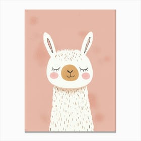 Cute llama Canvas Print