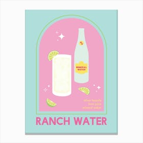 Ranch Water Cocktail Canvas Print