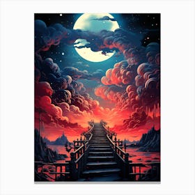 Bridge To The Moon Canvas Print