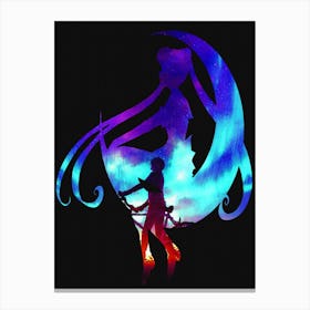 Anime Negative Space ― Will Still Be Waiting For You Canvas Print