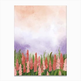 Watercolor Of Flowers Canvas Print