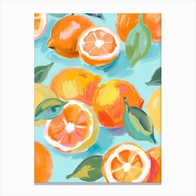 Orange Fruit Print 4 Canvas Print