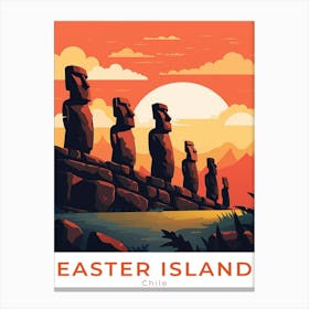 Chile Easter Islands Travel Canvas Print