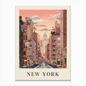 Vintage Travel Poster New York 4 Canvas Print