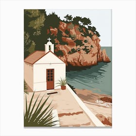 Church On The Beach 2 Canvas Print