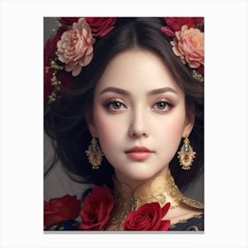 Chinese Beauty Canvas Print